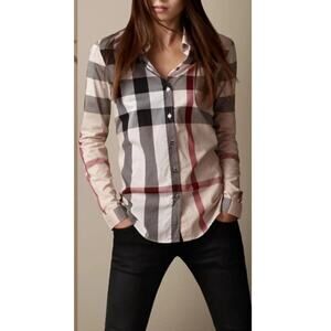Burberry Brit Check Woven Shirt Size Small